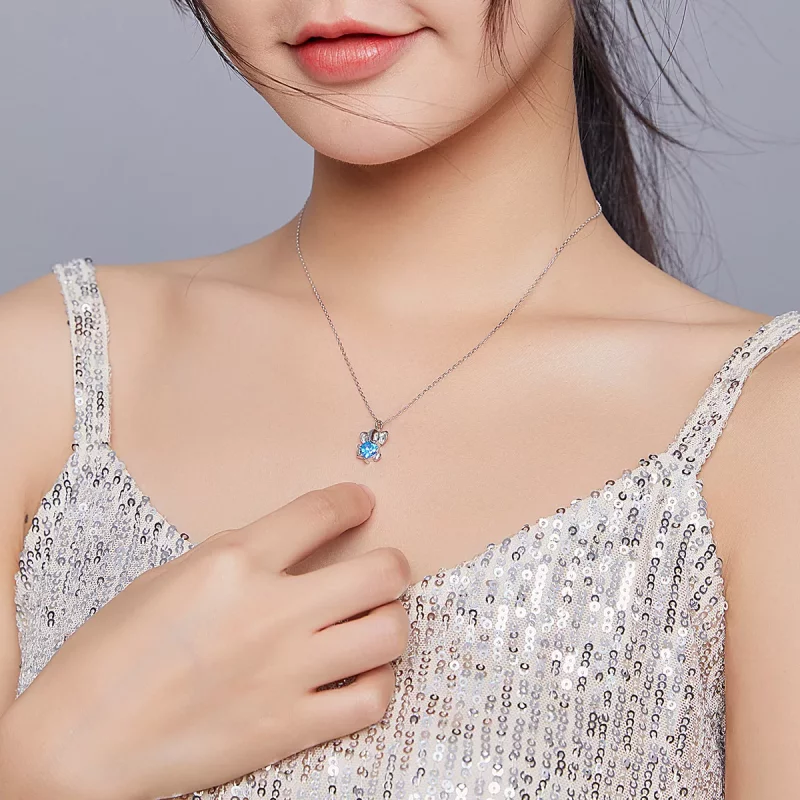 (imagen para) Collar de Elefante Animado al Estilo Pandora - BSN180 - Ver 9