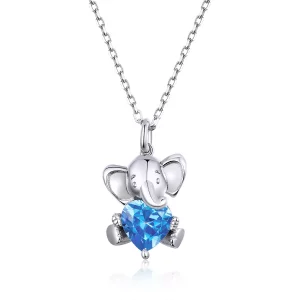 (imagen para) Collar de Elefante Animado al Estilo Pandora - BSN180