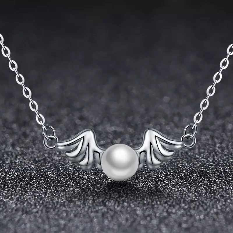 (imagen para) Collar de estilo Pandora con alas de ángel - VSN021 - Ver 2