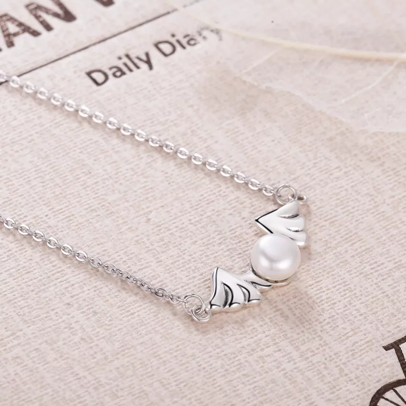 (imagen para) Collar de estilo Pandora con alas de ángel - VSN021 - Ver 5