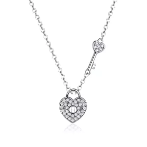 Collar de estilo Pandora con dijes de corazones de plata - SCN315 (imagen para) Collar de estilo Pandora con dijes de corazones de plata - SCN315