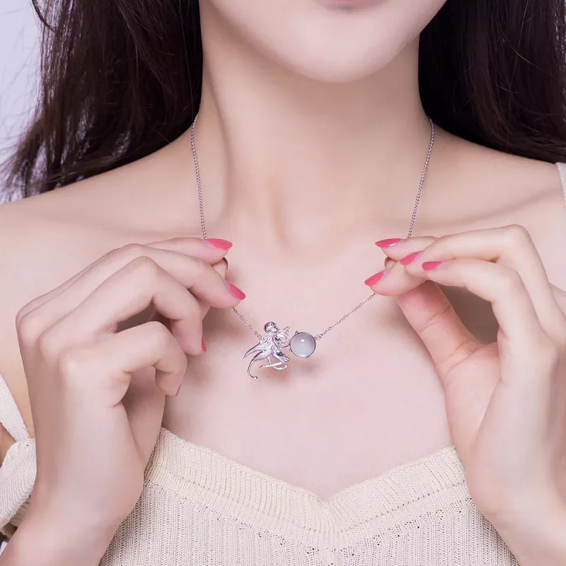 (imagen para) Collar de Estilo Pandora con Elfos - BSN054 - Ver 7