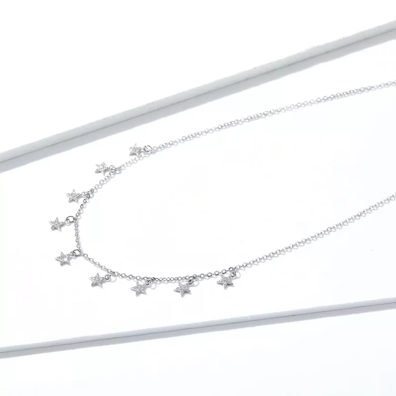 (imagen para) Collar de Estilo Pandora con Estrella - BSN116 - Ver 2