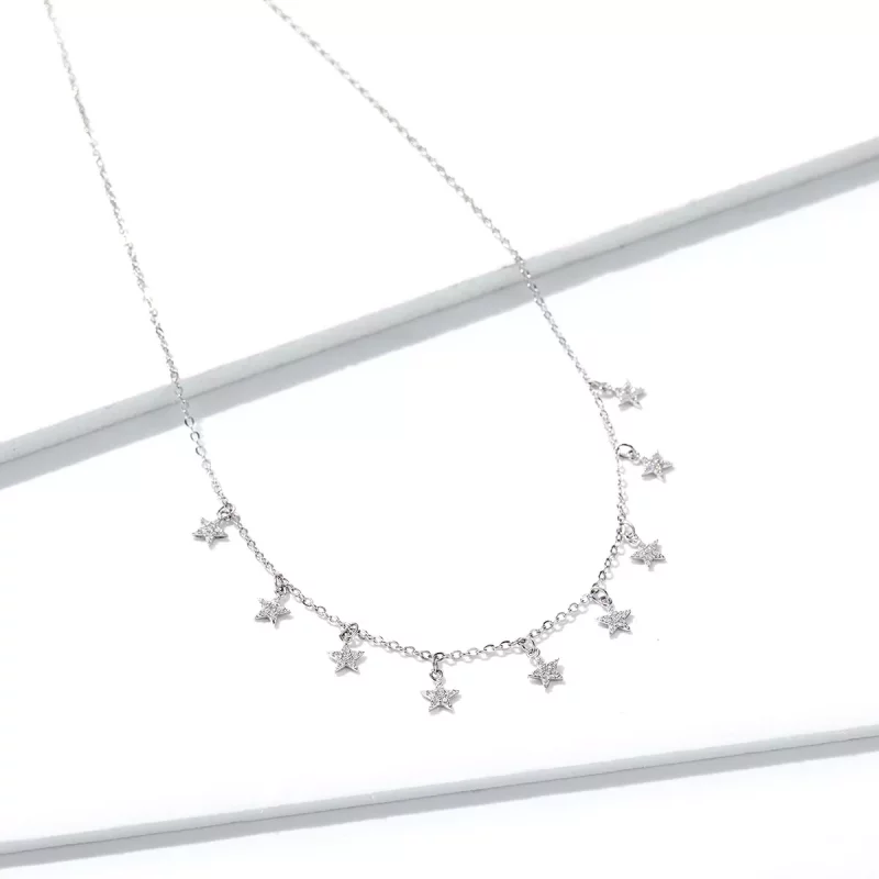 (imagen para) Collar de Estilo Pandora con Estrella - BSN116 - Ver 3