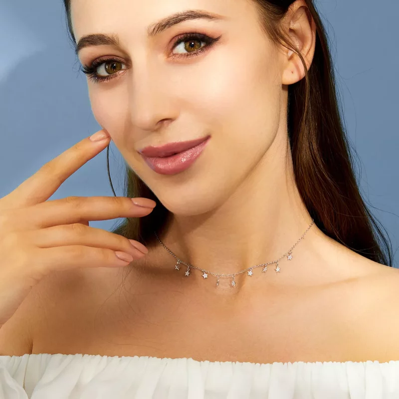 (imagen para) Collar de Estilo Pandora con Estrella - BSN116 - Ver 6