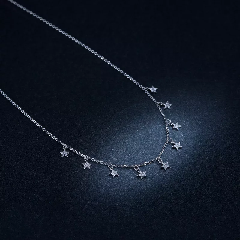 (imagen para) Collar de Estilo Pandora con Estrella - BSN116 - Ver 8