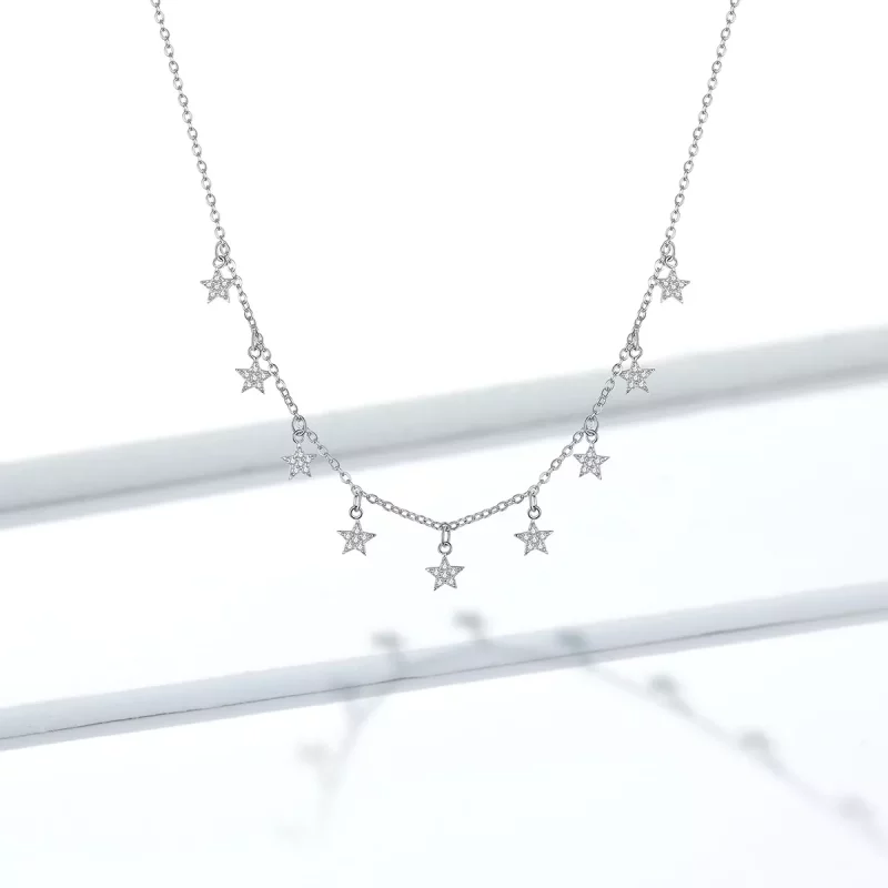 (imagen para) Collar de Estilo Pandora con Estrella - BSN116 - Ver 9