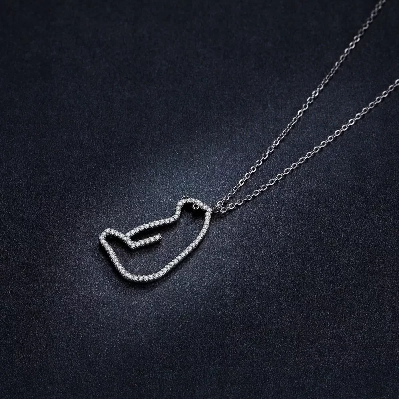 (imagen para) Collar de estilo Pandora con oso polar - BSN195 - Ver 6