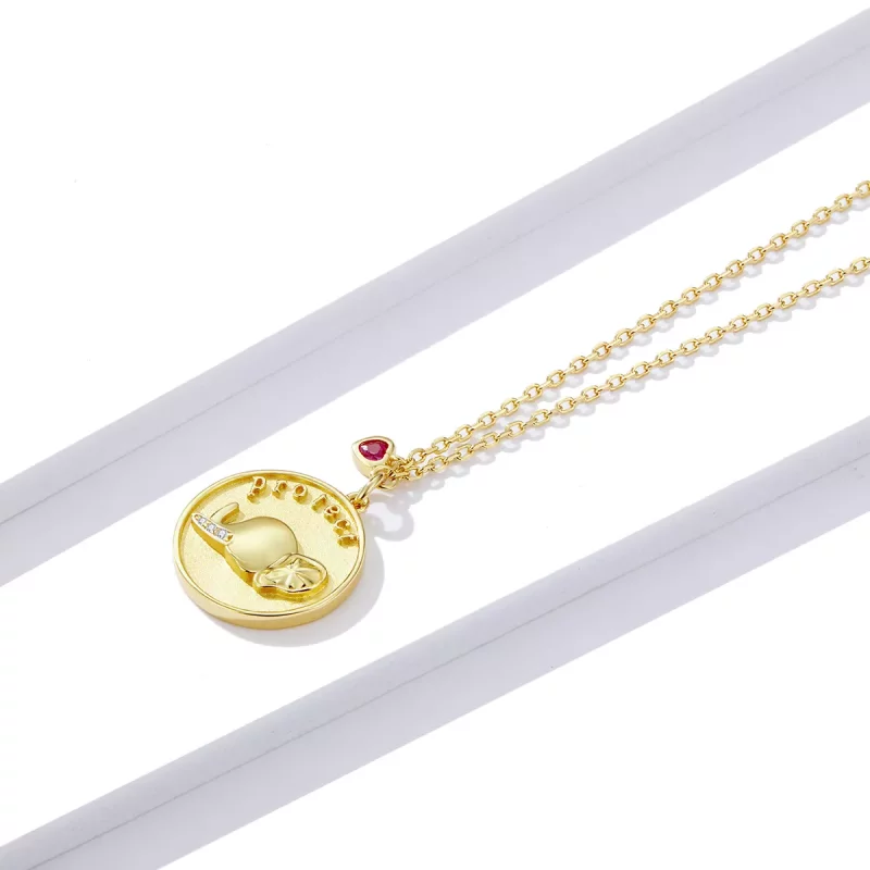 (imagen para) Collar de estilo Pandora con relieve de elefante - BSN173 - Ver 2