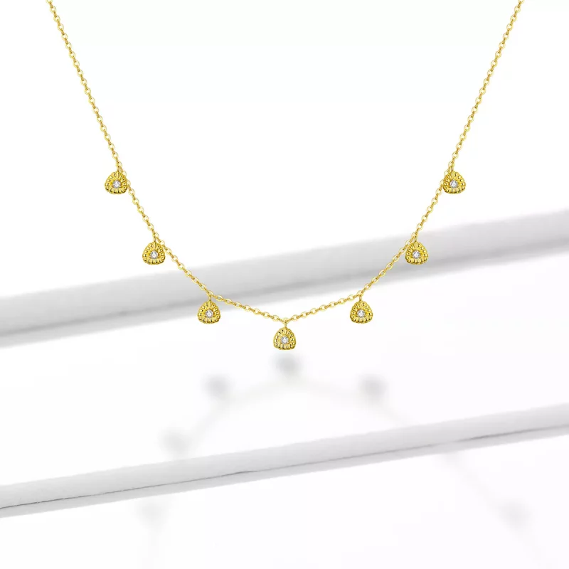 (imagen para) Collar de estilo Pandora con trenzado geométrico - BSN136 - Ver 5