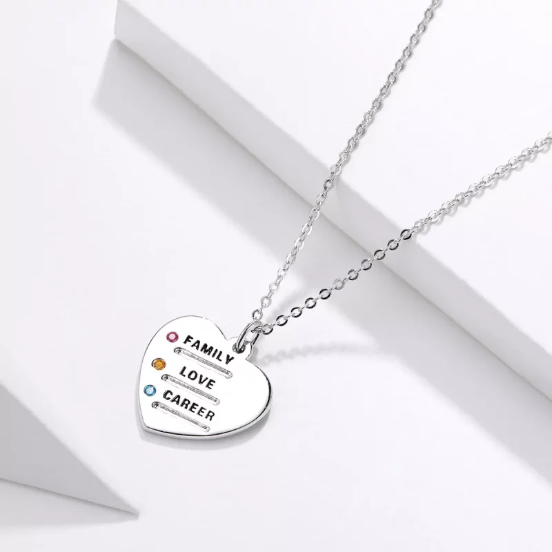 (imagen para) Collar de Estilo Pandora Love Language - BSN058 - Ver 3