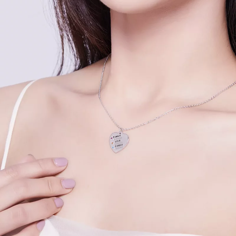 (imagen para) Collar de Estilo Pandora Love Language - BSN058 - Ver 7