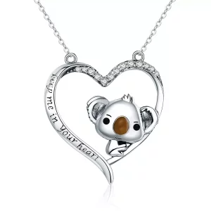 Collar de hada encantador de estilo Pandora en plata - SCN256 (imagen para) Collar de hada encantador de estilo Pandora en plata - SCN256