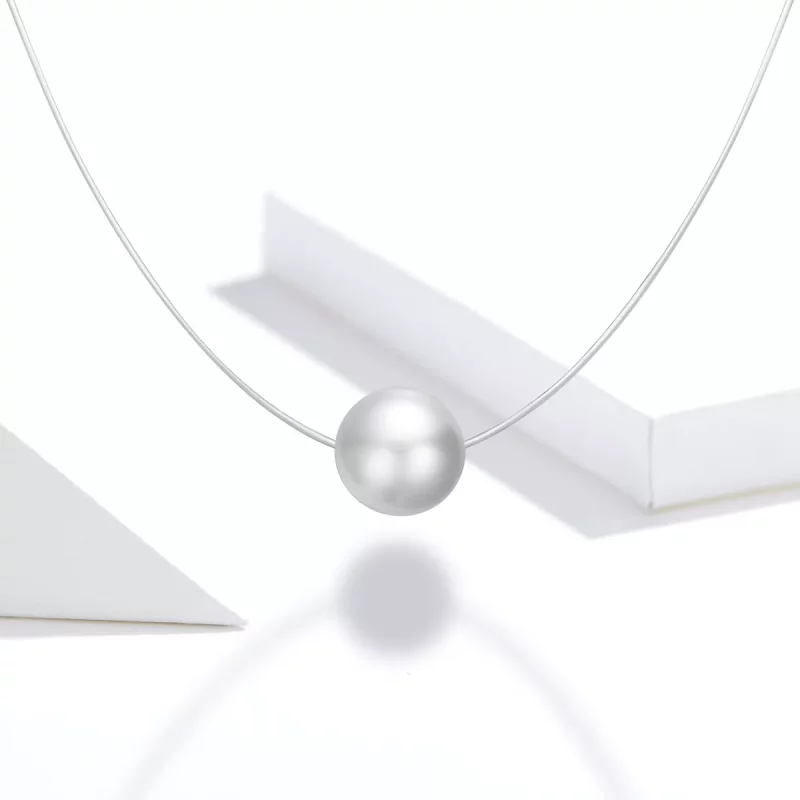 (imagen para) Collar de Mariscos de Plata al Estilo Pandora - SCN372 - Ver 5