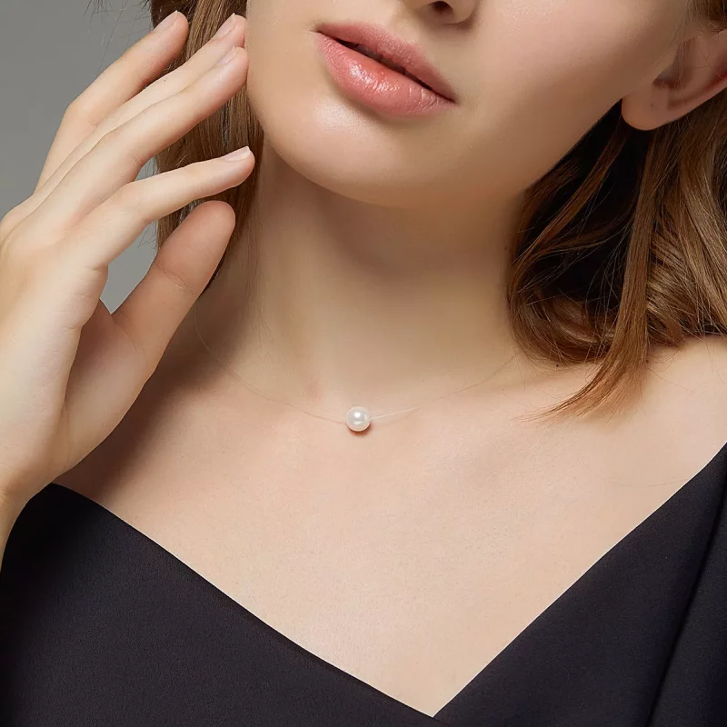 (imagen para) Collar de Mariscos de Plata al Estilo Pandora - SCN372 - Ver 8