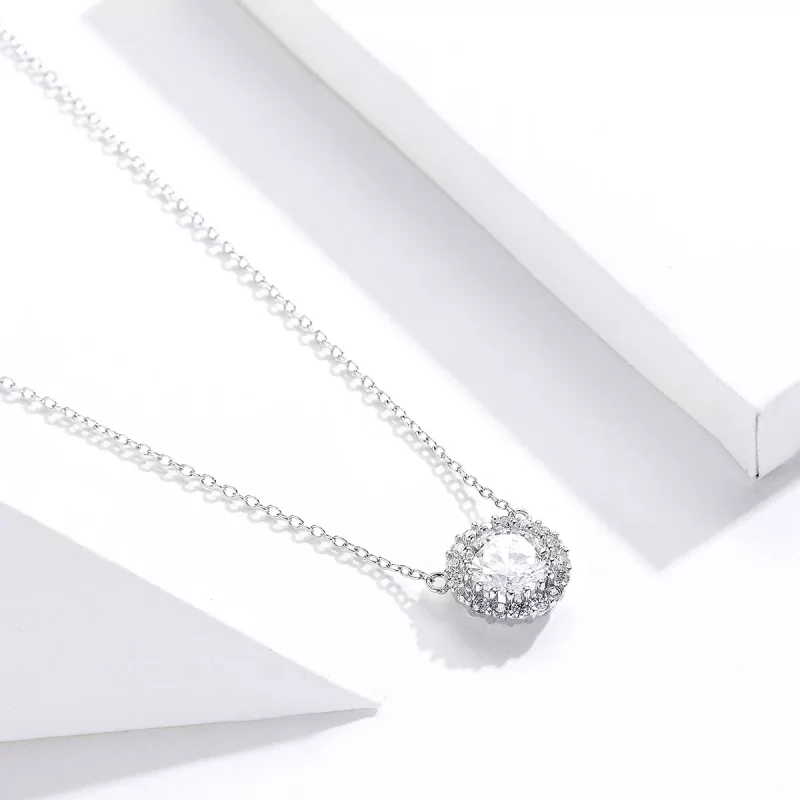 (imagen para) Collar de Plata Estilo Pandora con Recuerdos - SCN345 - Ver 4