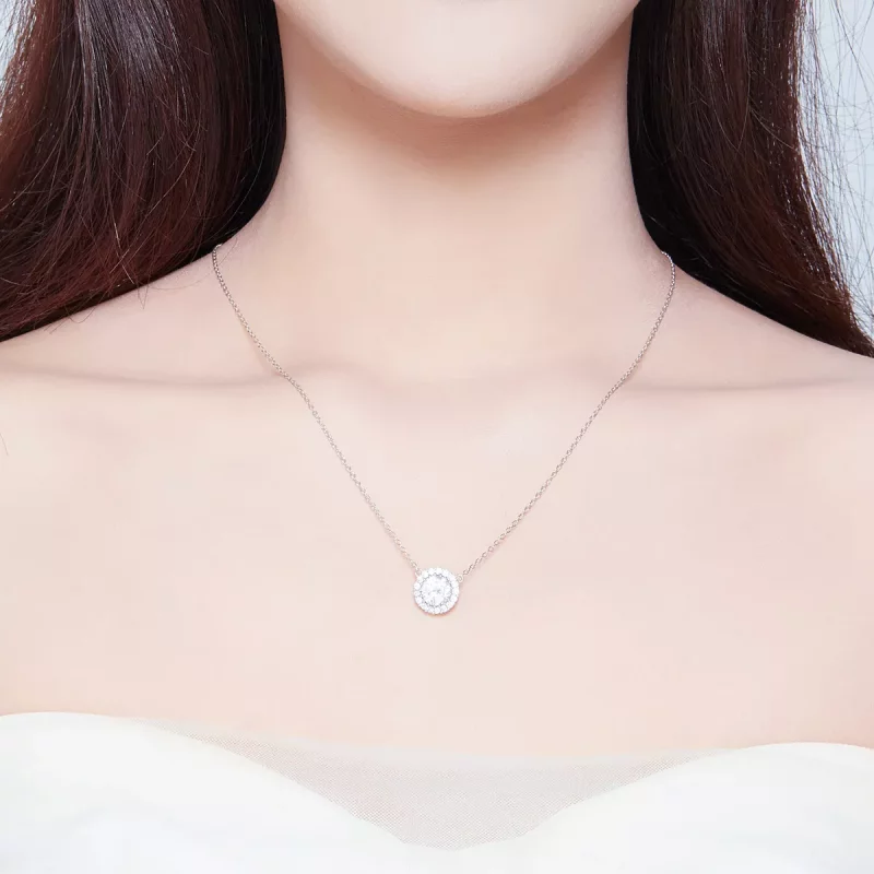 (imagen para) Collar de Plata Estilo Pandora con Recuerdos - SCN345 - Ver 7