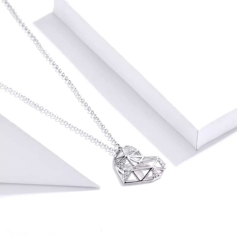 (imagen para) Collar de Plata Estilo Pandora Hermoso Amor - SCN364 - Ver 3