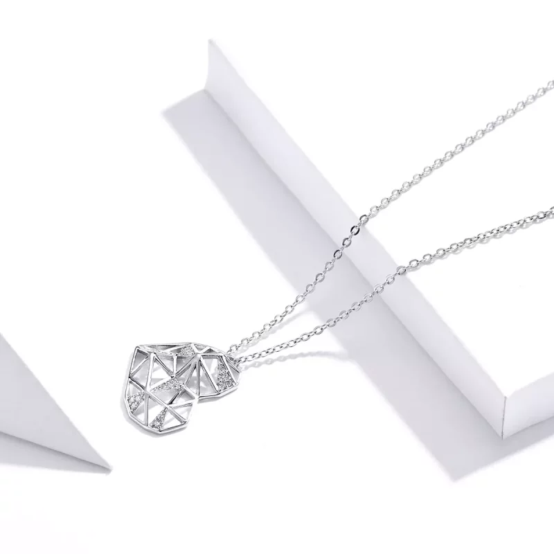 (imagen para) Collar de Plata Estilo Pandora Hermoso Amor - SCN364 - Ver 4