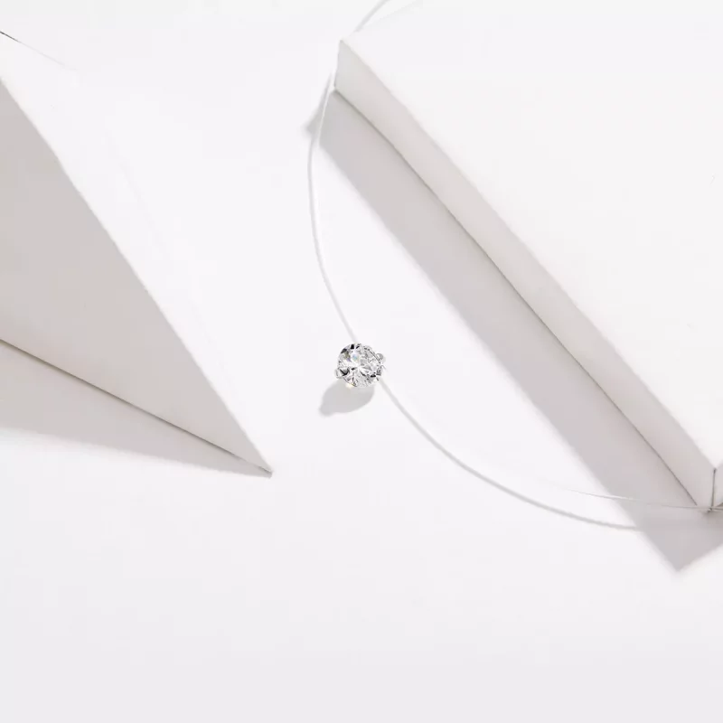 (imagen para) Collar de plata estilo Pandora puro - SCN332 - Ver 4