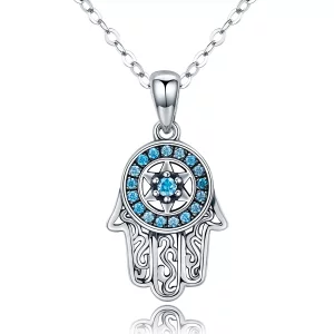 (imagen para) Collar de Protección de Fátima de Plata al estilo Pandora - SCN264
