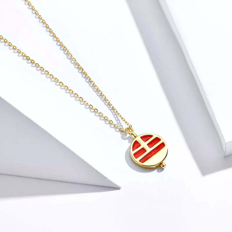 (imagen para) Collar de ratón chino de plata estilo Pandora - SCN390 - Ver 4