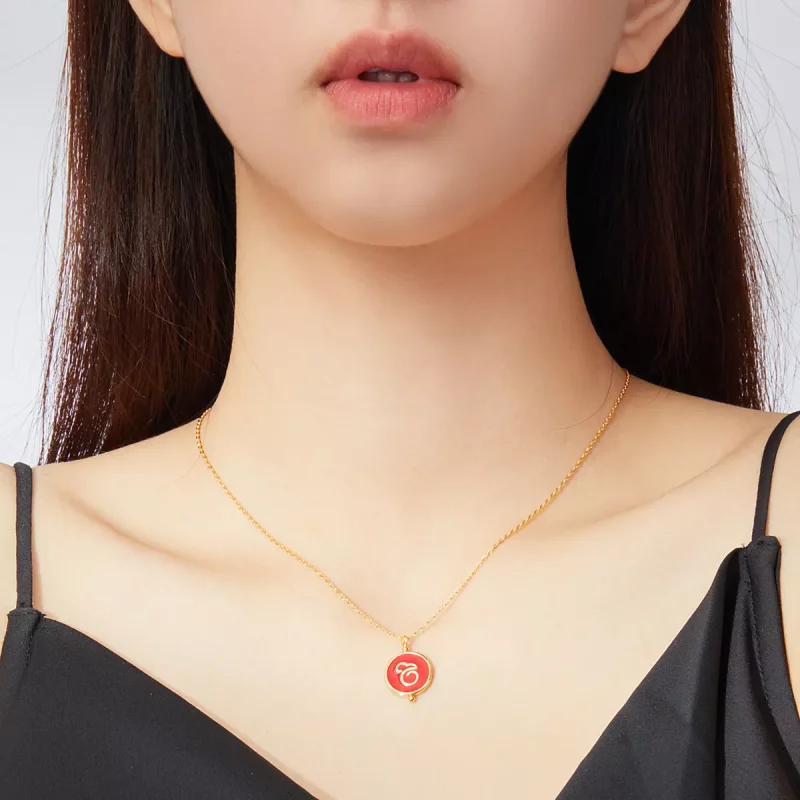 (imagen para) Collar de ratón chino de plata estilo Pandora - SCN390 - Ver 5