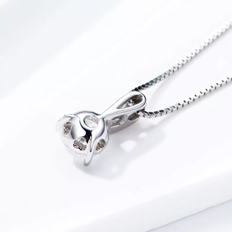 (imagen para) Collar de tiempo brillante estilo Pandora de plata - SCN314 - Ver 3