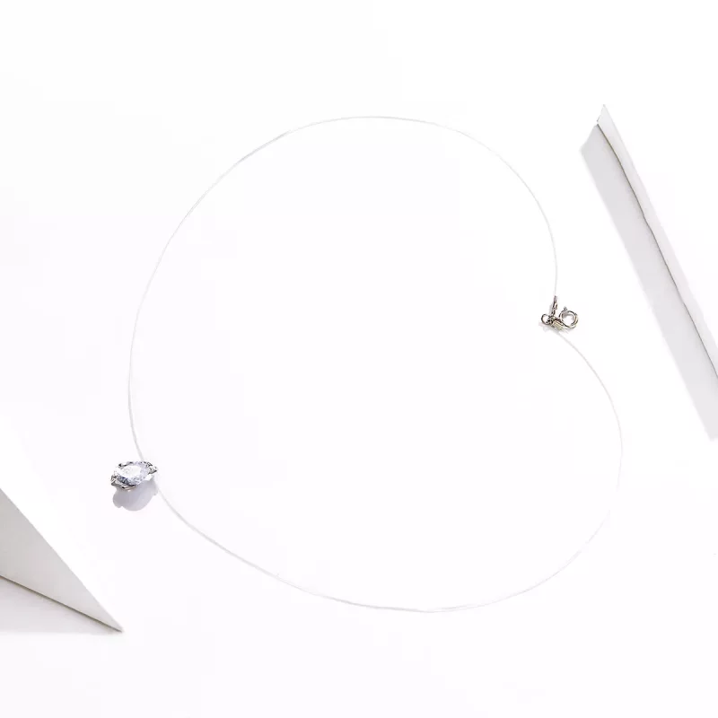 (imagen para) Collar de vida brillante de estilo Pandora en plata - SCN332-D - Ver 2
