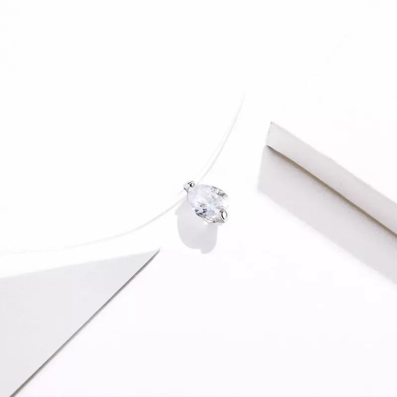 (imagen para) Collar de vida brillante de estilo Pandora en plata - SCN332-D - Ver 3
