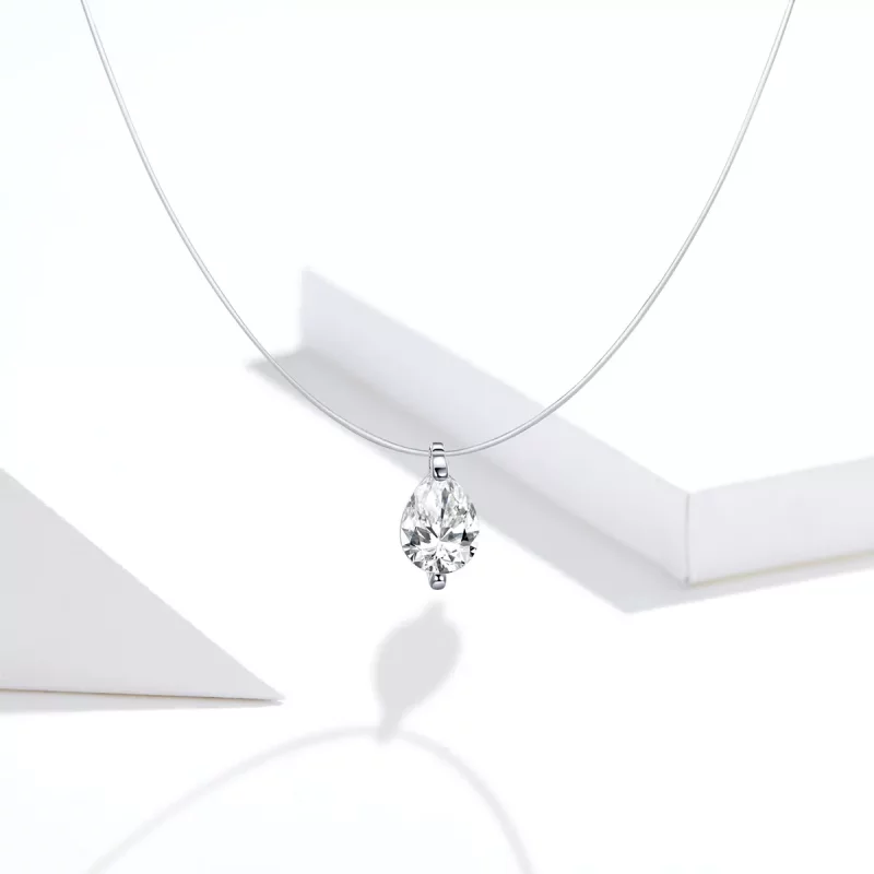 (imagen para) Collar de vida brillante de estilo Pandora en plata - SCN332-D - Ver 5