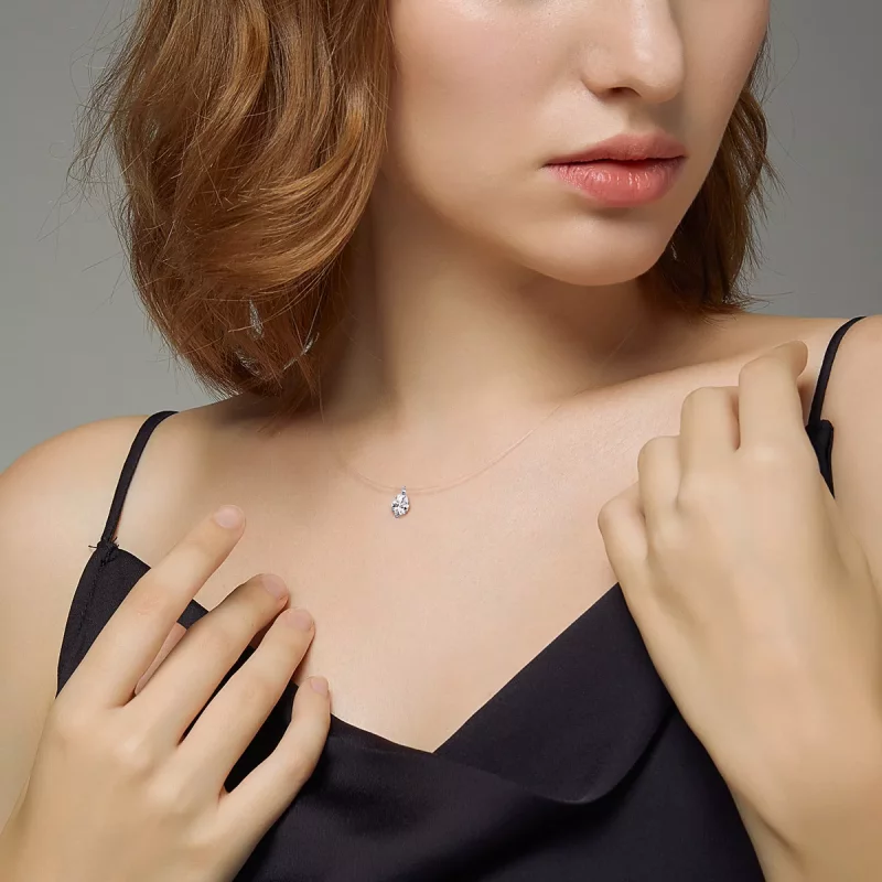 (imagen para) Collar de vida brillante de estilo Pandora en plata - SCN332-D - Ver 6
