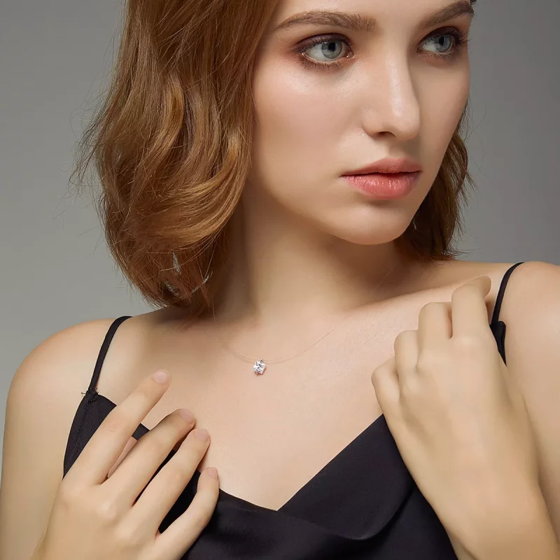 (imagen para) Collar de vida brillante de estilo Pandora en plata - SCN332-S - Ver 6