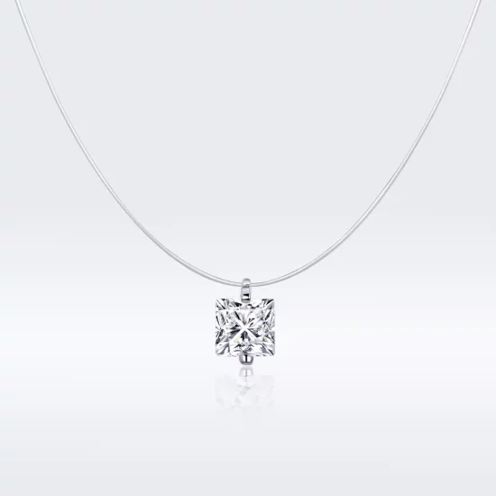 (imagen para) Collar de vida brillante de estilo Pandora en plata - SCN332-S