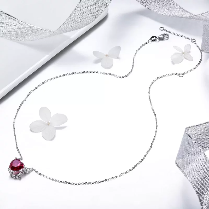 (imagen para) Collar diablo rojo de plata estilo Pandora - SCN286 - Ver 5