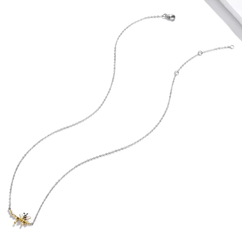 (imagen para) Collar estilo Pandora con abeja y miel - SCN460 - Ver 5