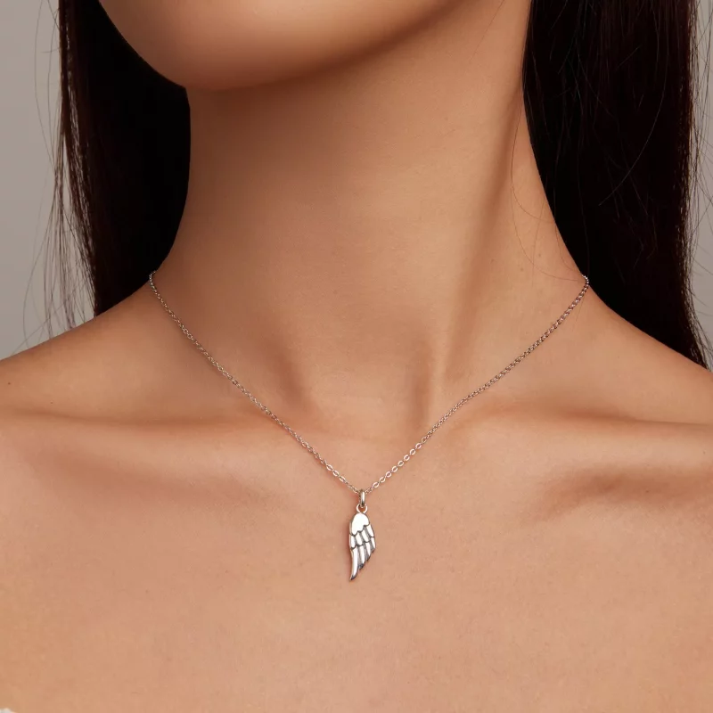 (imagen para) Collar estilo Pandora con ala - BSN268 - Ver 6