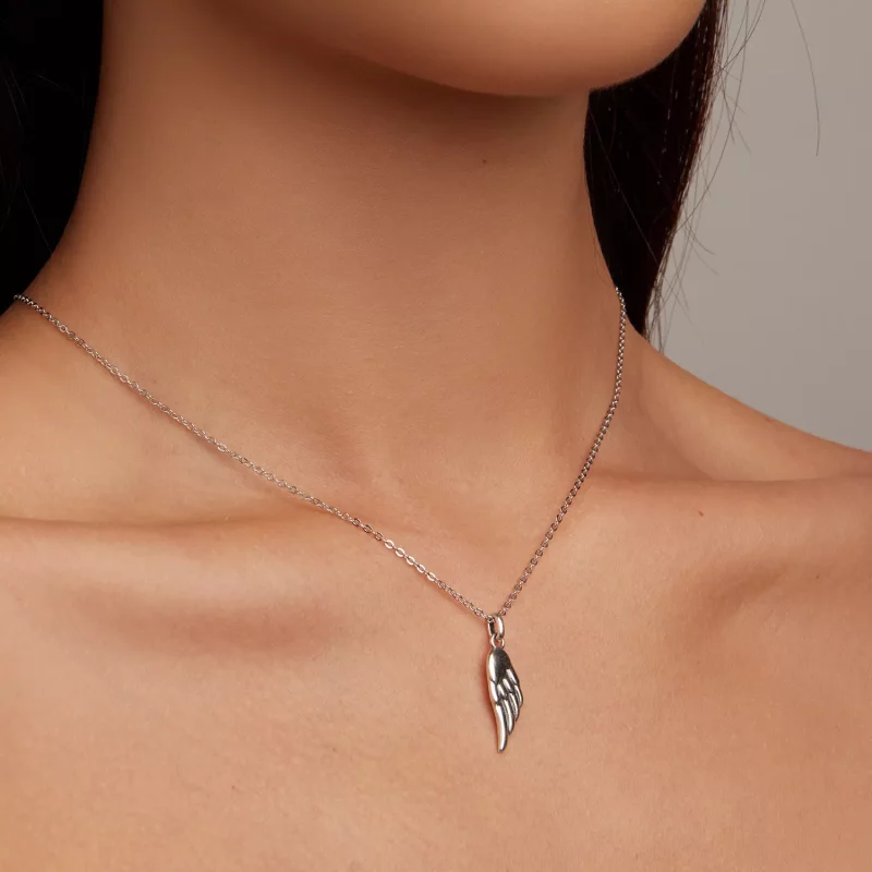 (imagen para) Collar estilo Pandora con ala - BSN268 - Ver 8