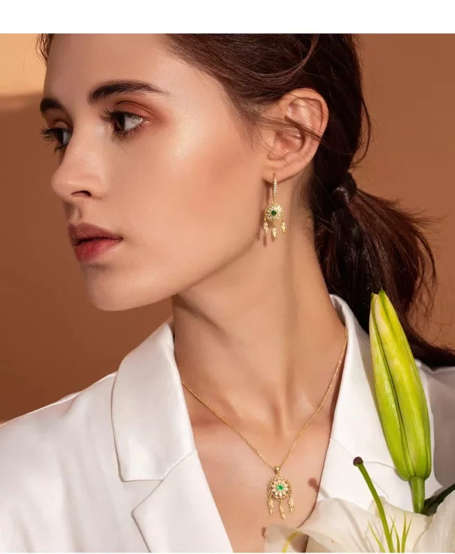 (imagen para) Collar estilo Pandora con atrapasueños - SCN263-B - Ver 3