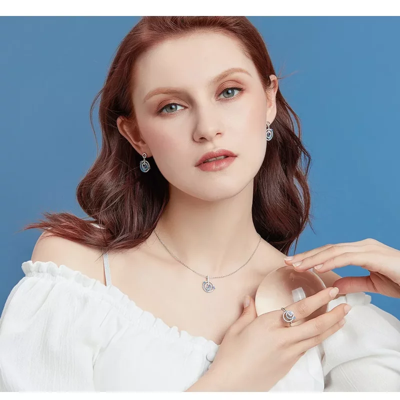 (imagen para) Collar estilo Pandora con caída de meteoros - BSN041 - Ver 3