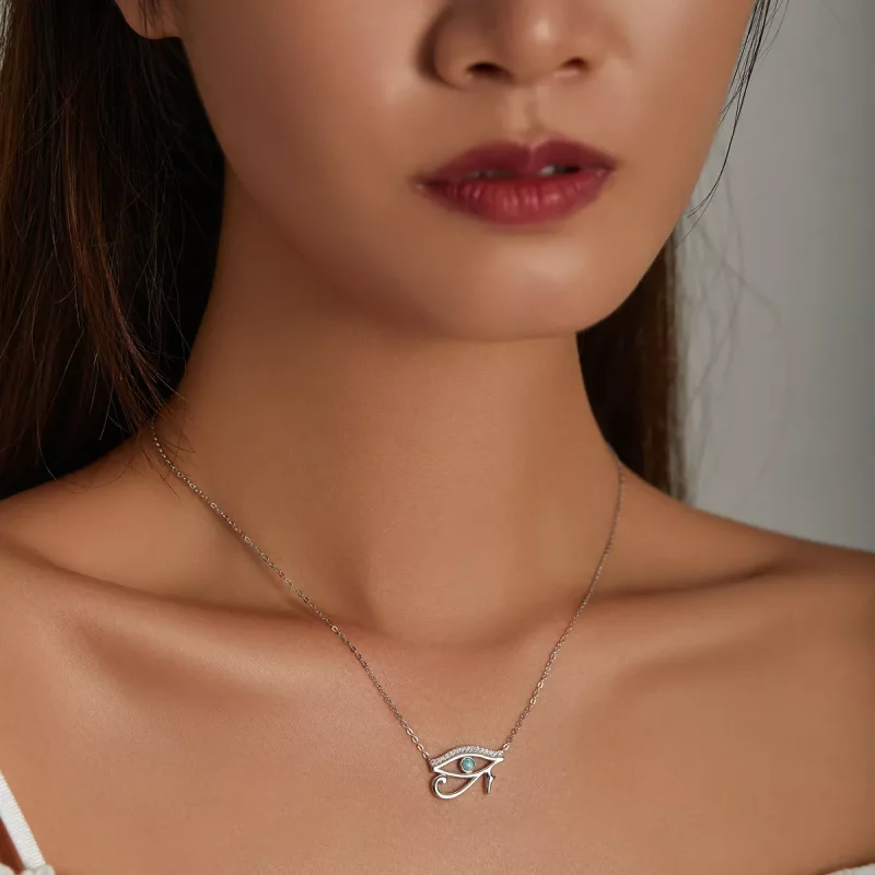 (imagen para) Collar estilo Pandora con el Ojo de Horus - BSN241 - Ver 9