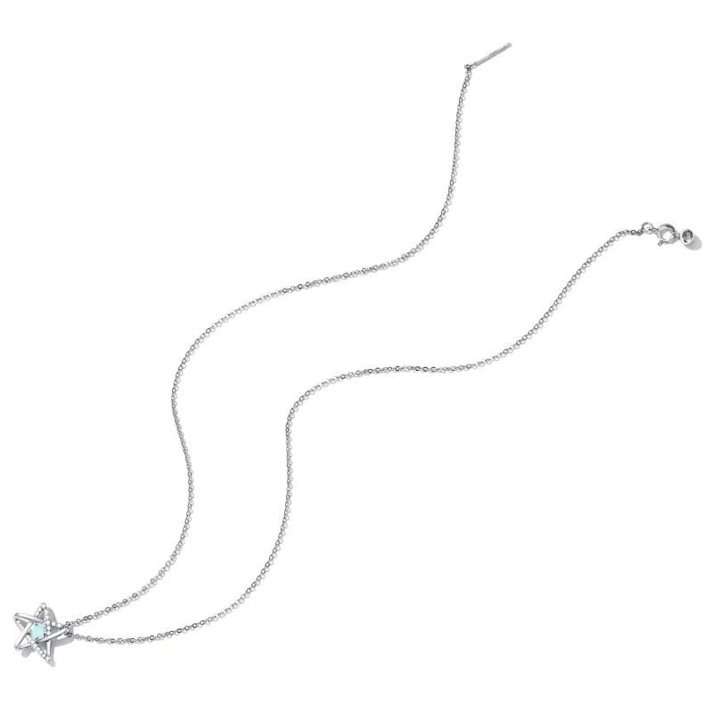 (imagen para) Collar estilo Pandora con estrella de ópalo - SCN473 - Ver 4