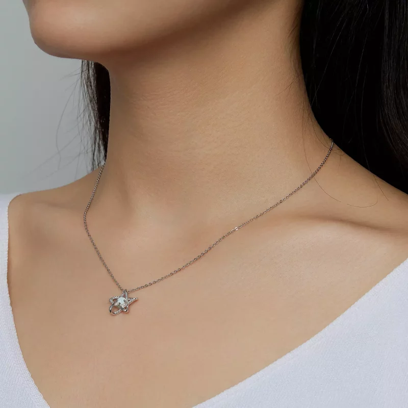 (imagen para) Collar estilo Pandora con estrella de ópalo - SCN473 - Ver 5