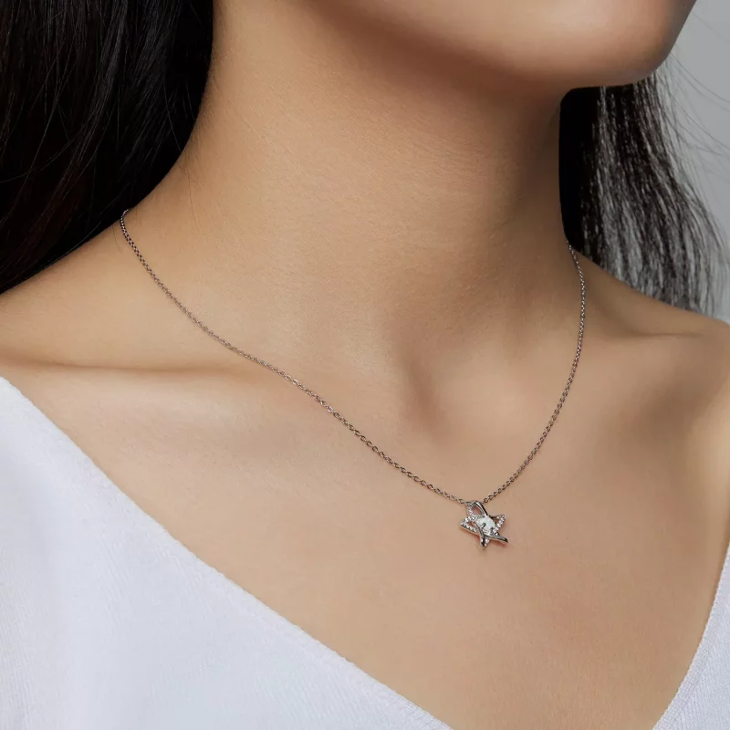 (imagen para) Collar estilo Pandora con estrella de ópalo - SCN473 - Ver 6