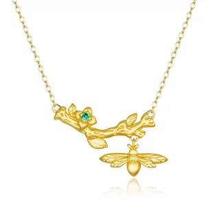 (imagen para) Collar estilo Pandora con flores de verano - BSN103