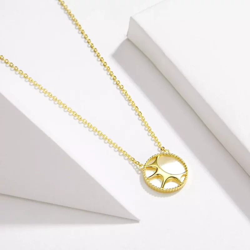 (imagen para) Collar estilo Pandora con pequeño sol - BSN070 - Ver 2