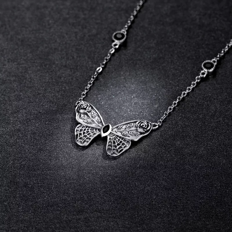 (imagen para) Collar estilo Pandora de mariposa retro - BSN235 - Ver 5
