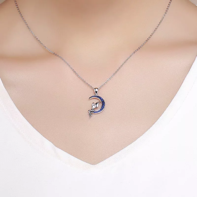 (imagen para) Collar estilo Pandora de Plata con Hada de la Noche - SCN244 - Ver 3