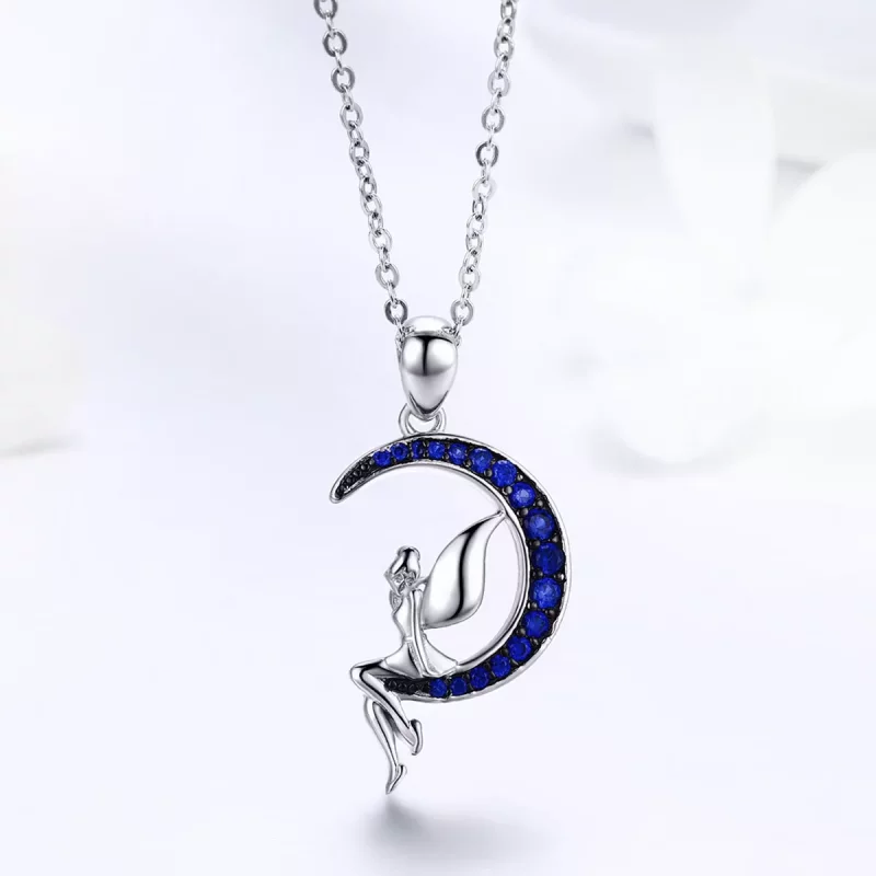 (imagen para) Collar estilo Pandora de Plata con Hada de la Noche - SCN244 - Ver 4