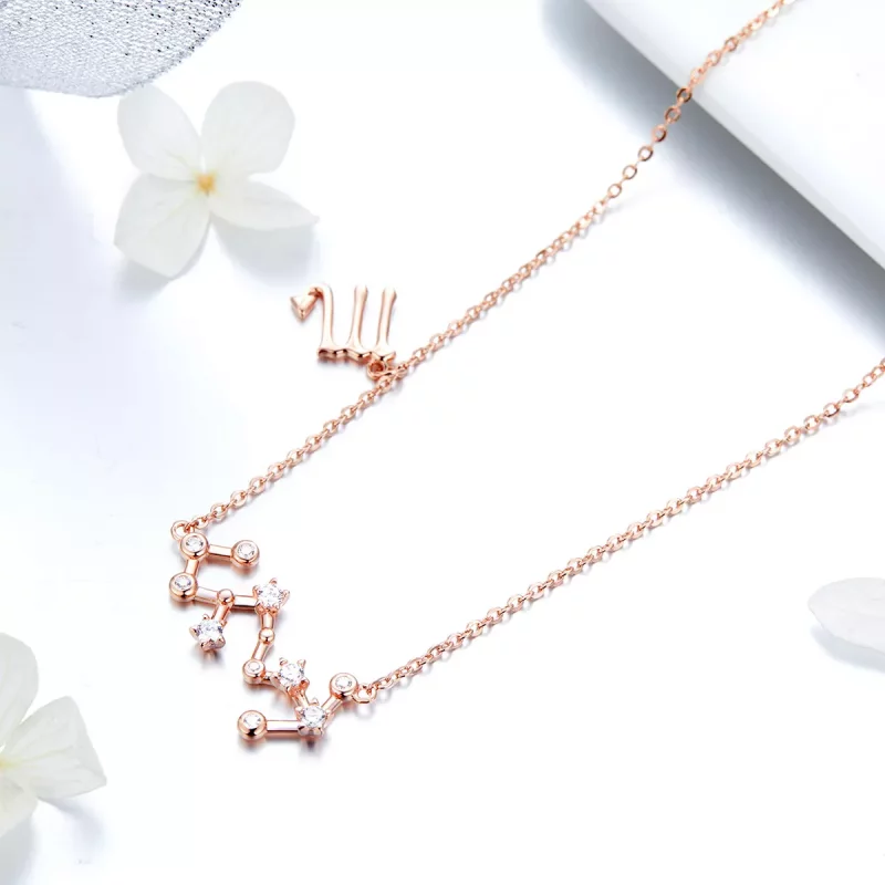 (imagen para) Collar estilo Pandora del signo de Escorpio - BSN025 - Ver 3